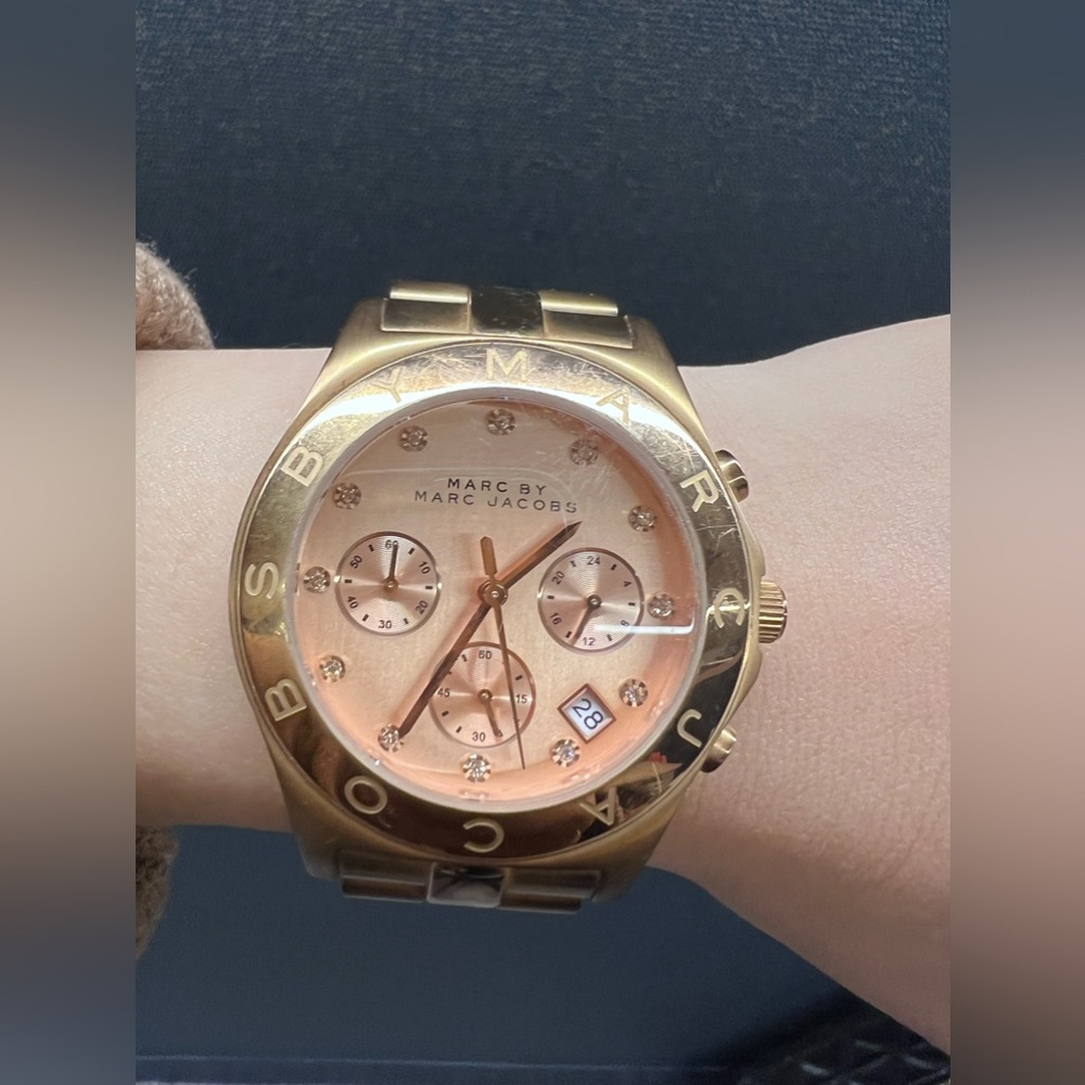 Marc by Marc Jacobs rose gold watch